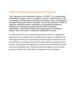 PGAP (Progressive Goal Attainment Program)