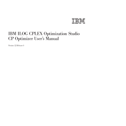 CP Optimizer User`s Manual