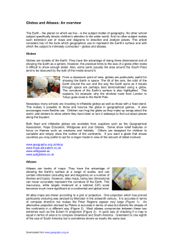 Globes and Atlases: An overview