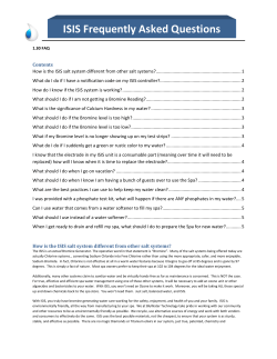 ISIS Frequently Asked Questions - The Power of BluWater Technology