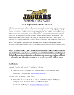 AHN High School Athletics 2016-2017