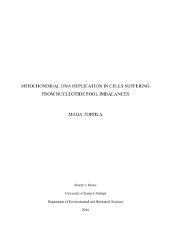MITOCHONDRIAL DNA REPLICATION IN CELLS SUFFERING