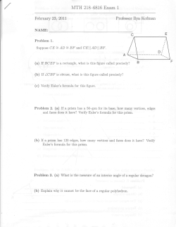 Exam 1 - CSI Math Department