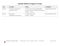 Spanish Diabetes Support Groups