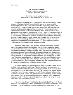 Exercise over prescription medicine