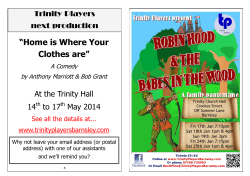 Programme_1401_RobinHood - Trinity Players Barnsley