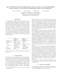 Quantitative characterization of functional voice disorders using