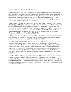 Dr. Weatherford`s Curriculum Vitae