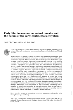 Early Silurian nonmarine animal remains and the nature of the early