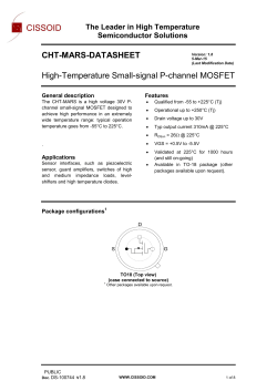 CHT-MARS-DATASHEET High-Temperature Small