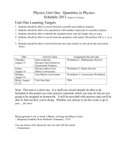 Unit 1 - Blue Valley Schools