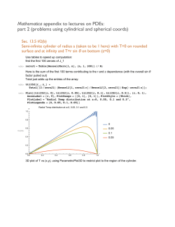 part 2 (problems using cylindrical and spherical coords)