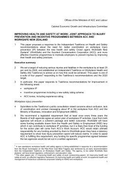 Improving health and safety at work: Joint approach to injury