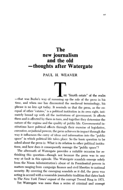 The new journalism and the old -