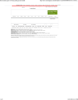 Stock market gains will keep piling up next month