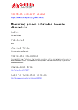 Measuring police attitudes towards discretion