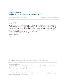 Improving Conversion Yield and Cycle Time in a Business