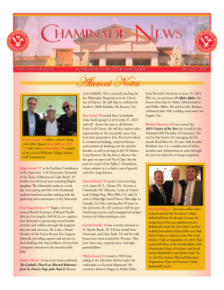 Alumni Notes - Chaminade High School