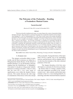 Reading a Premodern Musical Genre