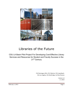 Libraries of the Future - California State University