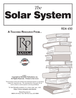The Solar System