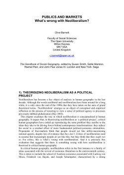 Publics and markets: What`s wrong with