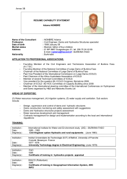 NOMBRE Adama Profession - China Institute of Water Resources