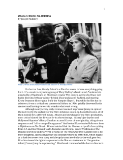 DEADLY FRIEND: AN AUTOPSY