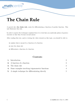 The Chain Rule