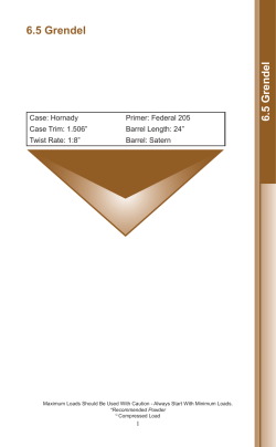6.5 Grendel - Barnes Bullets