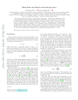 Black Holes and Photons with Entropic Force