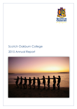 Annual Report - Scotch Oakburn College