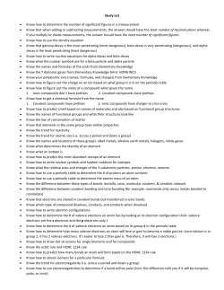 Study List &bull; Know how to determine the number of significant figures