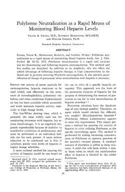 Polybrene Neutralization as a Rapid Means of