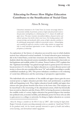 Educating for Power - University of Vermont