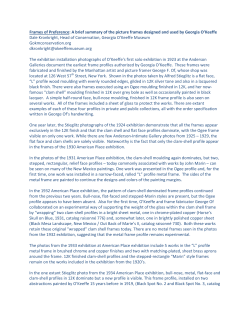 Frames of Preference: A brief summary of the picture frames