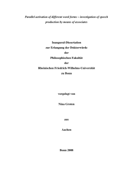Parallel activation of different word forms