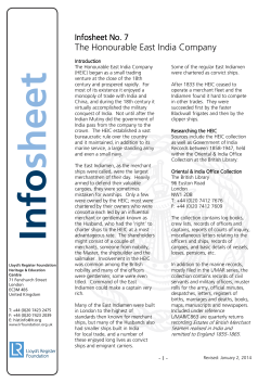 Infosheet No. 11 - Lloyd`s Register