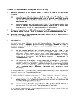 (&ldquo;AXIS-REIT&rdquo; OR &ldquo;FUND&rdquo;) (i)