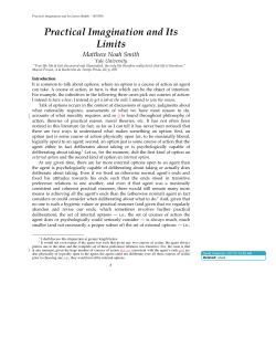Practical Imagination and Its Limits