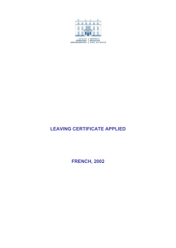 Leaving Certificate Applied 2002