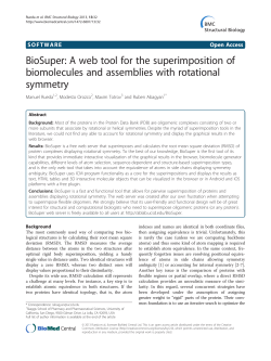 BioSuper: A web tool for the superimposition of biomolecules and