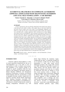 accidental death due to complete autoerotic asphyxia associated