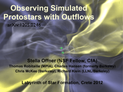 Observing Simulated Protostars with Outflows