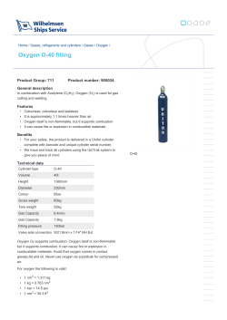 Oxygen O-40 filling - Servicios M&uacute;ltiples del Sureste, SA de CV