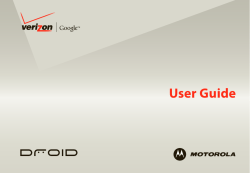 Verizon English/Spanish DROID User Guide