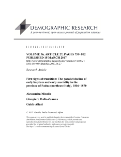 First signs of transition: The parallel decline of early baptism and