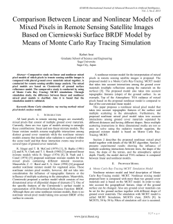 Comparison Between Linear and Nonlinear Models of Mixed Pixels
