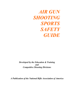 AIR GUN SHOOTING SPORTS SAFETY GUIDE