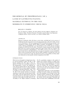 the removal by phospholipase c of a layer of